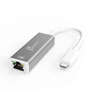 j5 create USB-C 2．5Gイーサーネットアダプター シルバー JCE145-イメージ1