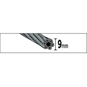 トラスコ中山 ワイヤーロープスリング Aタイプ アルミロック 9mm×4m FC793GS-8191668-イメージ2