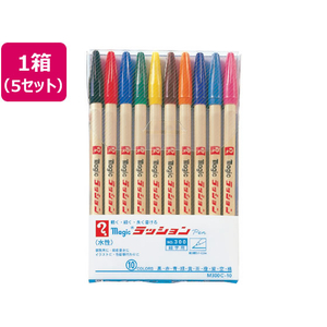 寺西化学工業 マジック ラッションペン No.300 10色セット 5セット FCR9916-M300C-10-イメージ1