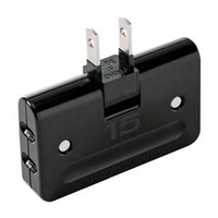 サンワサプライ 平トリプルタップ（2P・3個口） ブラック TAP-AC5BKN