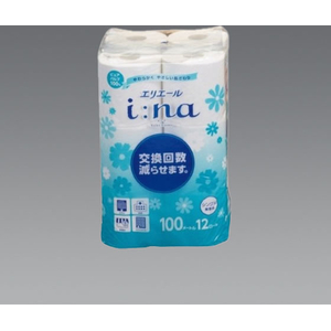 エスコ トイレットペーパー(シングル/100m/72ロール) FCJ628M-EA929AD-11-イメージ2