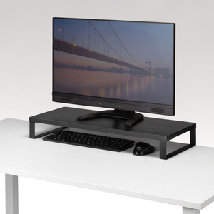 サンワサプライ 木製机上ラック(W60．0×D24．0cm) ブラック MR-LC312BK-イメージ2