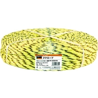 トラスコ中山 PPロープ 幅5mm×長さ300m 黄黒 FC080FY-8195082