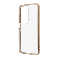 レイアウト OPPO A3 5G用Like standard 衝撃吸収 バンパー メタリック ハイブリッドケース ピンクゴールド RT-OPA3CC16/PGM