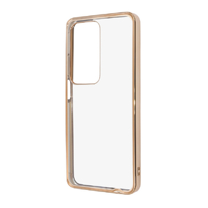 レイアウト OPPO A3 5G用Like standard 衝撃吸収 バンパー メタリック ハイブリッドケース ピンクゴールド RT-OPA3CC16/PGM-イメージ1