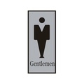 日本緑十字社 緑十字/トイレプレート(男性用) Gentlemen 200×80mm アクリル FC004GT-8151286