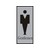日本緑十字社 緑十字/トイレプレート(男性用) Gentlemen 200×80mm アクリル FC004GT-8151286-イメージ1