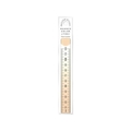 共栄プラスチック ニュアンスカラー定規 12cm ミルクティー NJ-12-04 FCA940N-4607016
