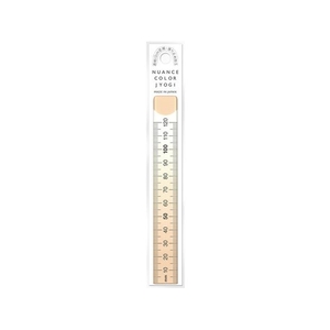 共栄プラスチック ニュアンスカラー定規 12cm ミルクティー NJ-12-04 FCA940N-4607016-イメージ1