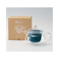 燦セラ セラミックティーポット 葉ポット ピーコックグリーン FC281RX-159144