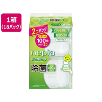 ネピア wetomo 除菌ウェット ノンアルコール 50枚 2個 ×18パック FCJ967E