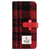 SLG Design iPhone XS/X用ケース Harris Tweed Diary レッド×ブラック SD10557I8-イメージ1