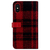 SLG Design iPhone XS/X用ケース Harris Tweed Diary レッド×ブラック SD10557I8-イメージ2