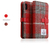 SLG Design iPhone XS/X用ケース Harris Tweed Diary レッド×ブラック SD10557I8-イメージ8