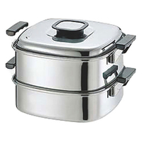 神子島製作所 PE18-0角蒸器2段22cm FC70202