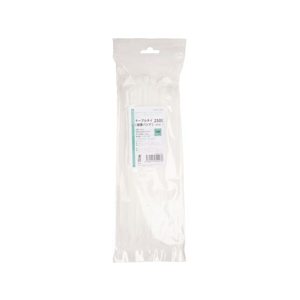 紺屋商事 結束バンド 屋内用 250mm 白 100本入 FCU5204-イメージ1