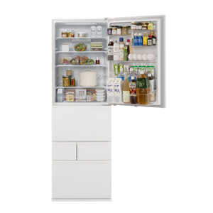 パナソニック 【右開き】468L 5ドア冷蔵庫 マットホワイト NR-E47ER4-W-イメージ2