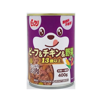 ペットライブラリー ビックリ 犬缶ビーフ&チキン&野菜 13歳以上400g FC053NA