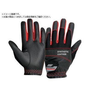 おたふく手袋 おたふく/軽作業用PU手袋 ライト ブラック×レッド LL FC350ZJ-2391306-イメージ1