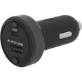 カシムラ アンビエントライト付DC／USB42W 2ポート PD30W FCK607D-DC059