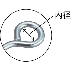 トラスコ中山 ロープ止め丸型6×200mm (100本入) FC123EX-4703065-イメージ2