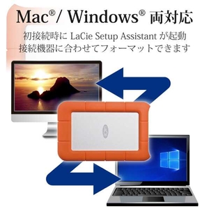LACIE LaCie Rugged Mini 1TB LAC301558-イメージ2