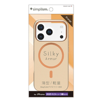 トリニティ iPhone 17 Pro用[Silky Armor] MagSafe対応 シルキータッチケース マットクリアオレンジ TR-IP25M3-SA-CLOR
