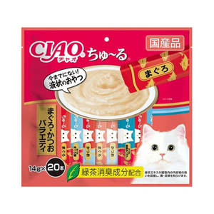 いなば CIAO ちゅーる まぐろ・かつおバラエティ 14g×20本 FCR8370-イメージ1