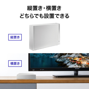 I・Oデータ テレビ録画&パソコン両対応 外付けハードディスク 4TB ホワイト HDD-UT4WC-イメージ5