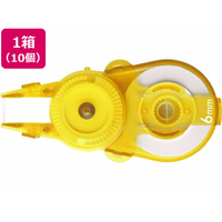 プラス ホワイパースライド交換テープ 6mm イエロー 10個 F081222-49563/WH116R10P