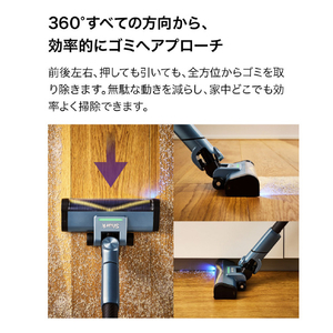 シャークニンジャ Shark ActiClean コードレススティッククリーナー ミストシルバー LC900JSL-イメージ3