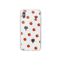abbi FRIENDS iPhone XS/X用ネコマンジュウクリアケース トマト ABF14558I58