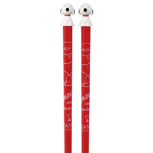 スケーター マスコット付アクリル箸(21cm) SNOOPY AAD45SNOOPY-イメージ2