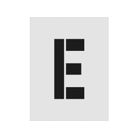 アイマーク ステンシル E 文字サイズ250×125mm FC271JE-8186152
