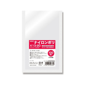 ヘイコー ナイロンポリ K13-20 100枚 FC111SE-006679804-イメージ1