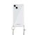 PHONECKLACE iPhone 15用チェーンショルダーストラップ付きクリアケース シルバー PN25558I15-イメージ1
