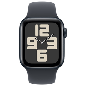 Apple Apple Watch SE(GPS + Cellularモデル)- 40mm ミッドナイトアルミニウムケースとミッドナイトスポーツバンド - S/M MXGC3J/A-イメージ2