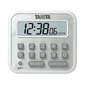 タニタ デジタルタイマー 100時間計 TD-375-WH ホワイト FC558KZ-0406010-イメージ1