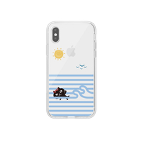abbi FRIENDS iPhone XS/X用ネコマンジュウクリアケース スイミング ABF14559I58