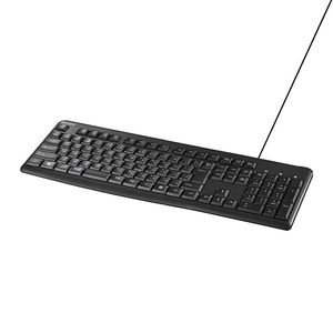 バッファロー USB接続 有線スタンダードキーボード ブラック BSKBU110BK-イメージ1