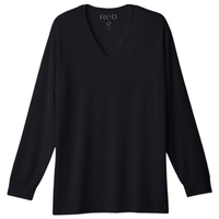 MTG ReD バイタルテック Vネックインナー長袖 S ブラック VW-BA-K90A-S