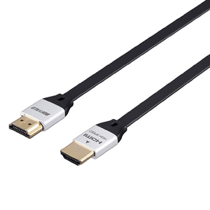 BUFFALO HDMIケーブル フラットタイプ 1．5m ブラック BSHD3F15BK-イメージ1