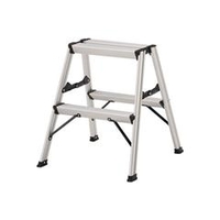 トラスコ中山 TRUSCO　アルミ製踏台　2段　高強度型　黒 TSAF-2-BK