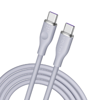 VOLTME シリコン 充電ケーブル USB-C&USB-C 100W グレー C2149