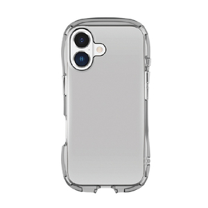 グルマンディーズ iPhone 16用クリスタルクリアケース スモーク GMD-29SK-イメージ1