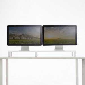 サンワサプライ 木製机上ラック(W100cm) ホワイト MR-LC314W-イメージ4