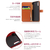 SLG Design iPhone XS/X用ケース Harris Tweed Diary ネイビー SD10559I8-イメージ7