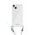 PHONECKLACE iPhone 15用ロープショルダーストラップ付きクリアケース グレー PN25560I15-イメージ1