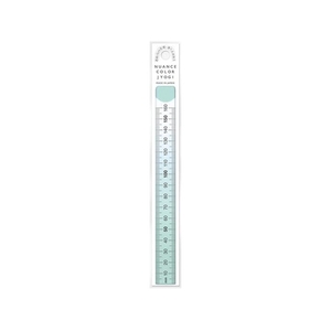 共栄プラスチック ニュアンスカラー定規 16cm ユーカリ NJ-16-02 FCA943N-4605514-イメージ1