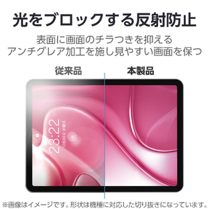 エレコム iPad Air(M3/M2)用フィルム 反射防止 ブルーライトカット 13インチ TB-A25XFLBLN-イメージ5